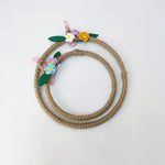 Parrot Bird Swing Ring Knitted Colorful Flower Hanging Toy - GreenFur