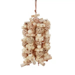 Parrot Toy for Chewing Features Natural Corn Cob and Loofah Slices - GreenFur