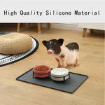 Paw Pattern Silicone Pet Food Mat Waterproof Anti - Slip Dog Placemat Bowl Mats - GreenFur