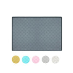 Paw Pattern Silicone Pet Food Mat Waterproof Anti - Slip Dog Placemat Bowl Mats - GreenFur
