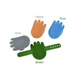 Paw Shape Silicone Pet Palm Massage and Bath Brush - GreenFur