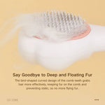 Paw Shaped Cat Grooming Brush with Massage Function - GreenFur