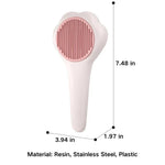 Paw Shaped Cat Grooming Brush with Massage Function - GreenFur