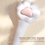 Paw Shaped Cat Grooming Brush with Massage Function - GreenFur