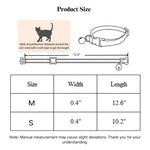Pet Accessories Floral Pattern Bells Cute Kitty Cat Collar - GreenFur