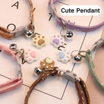 Pet Accessories Paw Pendant Bells Adjustable Cute Kitty Cat Collar - GreenFur