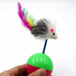 Pet Ball Toy Plush Mouse Tumbler Cat Toy - GreenFur