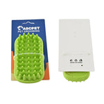 Pet Bathing Accessories Green Soft Rubber Needles Dog Bath Brush - GreenFur
