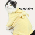 Pet Bathrobe Dog Hooded Wearable Quick Dry Bath Towel - GreenFur