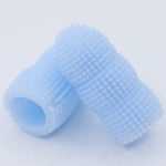 Pet Care Tool Silicone Two Finger Toothbrush for Dogs and Cats - GreenFur