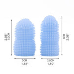 Pet Care Tool Silicone Two Finger Toothbrush for Dogs and Cats - GreenFur