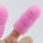 Pet Care Tool Silicone Two Finger Toothbrush for Dogs and Cats - GreenFur