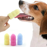 Pet Care Tool Silicone Two Finger Toothbrush for Dogs and Cats - GreenFur