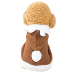 Pet Christmas Outfit Cat Puppy Elk Cape Hooded Cloak Costume - GreenFur