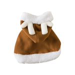 Pet Christmas Outfit Cat Puppy Elk Cape Hooded Cloak Costume - GreenFur