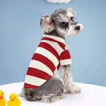 Pet Clothes Summer Stripe Pattern Two Legged Dog Shirt - GreenFur