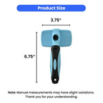 Pet Comb Brush for Dogs and Cats Shedding Hair Removal and Fur Detangling - GreenFur