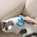 Pet Comb Brush for Dogs and Cats Shedding Hair Removal and Fur Detangling - GreenFur
