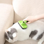 Pet Comb Brush for Dogs and Cats Shedding Hair Removal and Fur Detangling - GreenFur