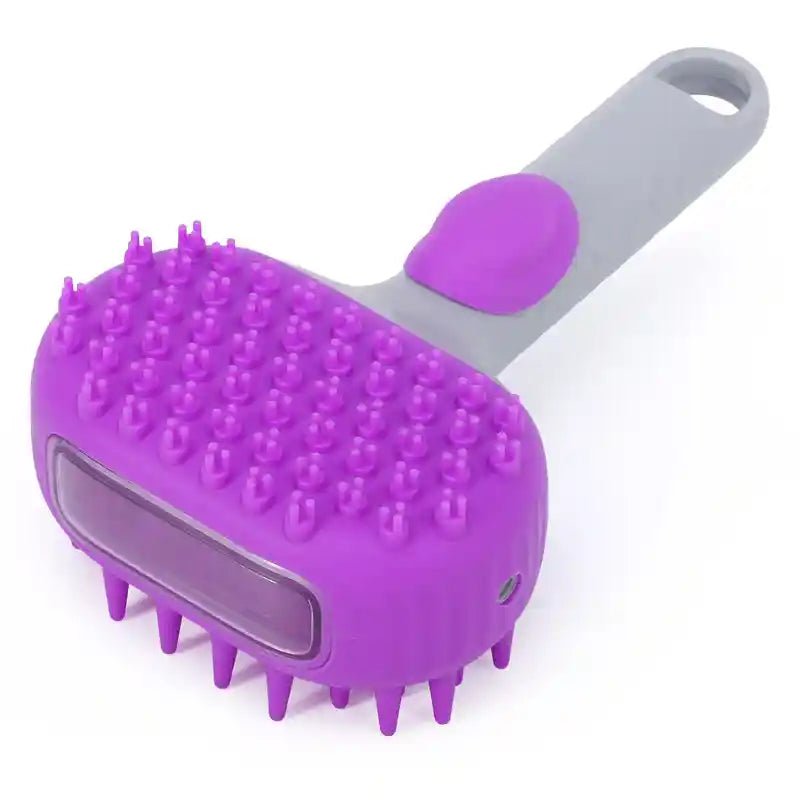 Pet Comb Double Sided Dog Massage Bath Brush Pet Bath Brush - GreenFur