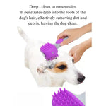 Pet Comb Double Sided Dog Massage Bath Brush Pet Bath Brush - GreenFur