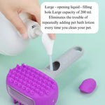 Pet Comb Double Sided Dog Massage Bath Brush Pet Bath Brush - GreenFur