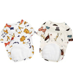 Pet Comfort Summer Clothes Animal Print Cute Dog T-shirt - GreenFur