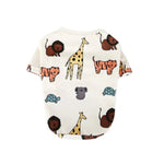 Pet Comfort Summer Clothes Animal Print Cute Dog T-shirt - GreenFur