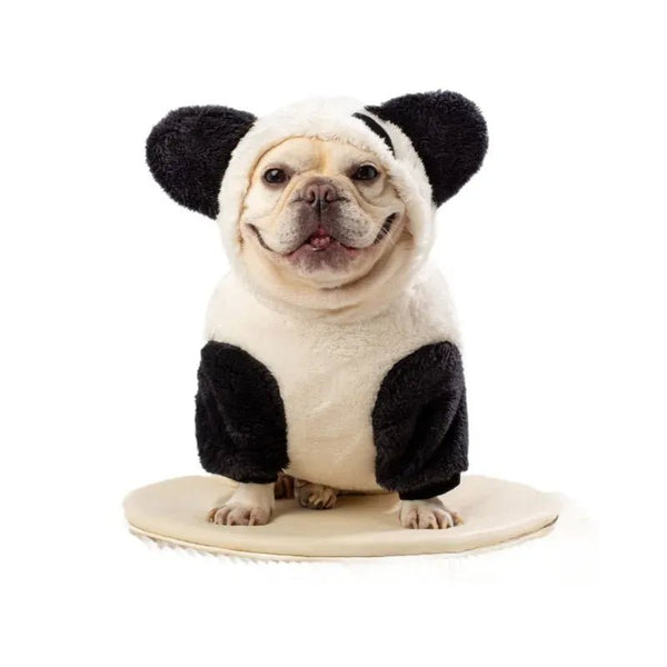 Pet Cosplay Costume Panda Dog Clothes Hoodie Pajamas - GreenFur