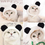 Pet Costume Cosplay Warm Headwear Soft Cute Cat Hat - GreenFur