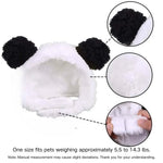 Pet Costume Cosplay Warm Headwear Soft Cute Cat Hat - GreenFur