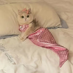 Pet Costume Props Mermaid Style Funny Swimsuit for Dogs Cats - GreenFur