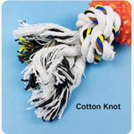 Pet Cotton Rope Bone Shape Dog Outdoor TPR Toy - GreenFur