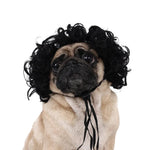 Pet Curly and Afro Wig Wig for Dogs Halloween Accessories - GreenFur