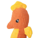 Pet Cute Chew Seahorse Shape Plush Dog Squeaky Toys - GreenFur