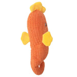 Pet Cute Chew Seahorse Shape Plush Dog Squeaky Toys - GreenFur