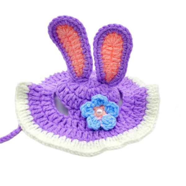 Pet Cute Headpiece Knitted Cosplay Hat for Cats - GreenFur