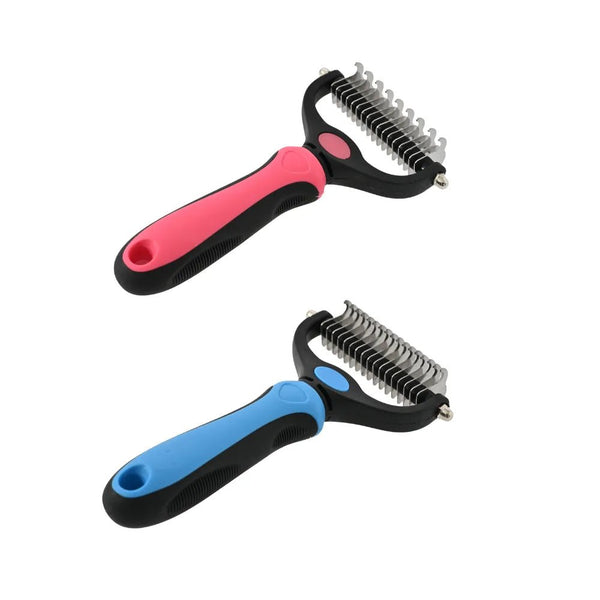 Pet Dematting Comb Stainless Steel for Cats and Large Dogs - GreenFur