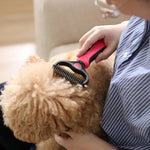 Pet Dematting Comb Stainless Steel for Cats and Large Dogs - GreenFur