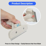 Pet Dematting Knife Eco Friendly Stainless Steel Blade Anti Slip Handle - GreenFur