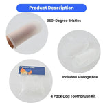 Pet Dental Care 360 - Degree Pet Finger Toothbrush - GreenFur