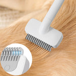 Pet Deshedding Tools Anti Knot Dog Pet Grooming Comb - GreenFur