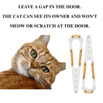 Pet Door Holder Latch Bright White Cat Door Holder Latch - GreenFur