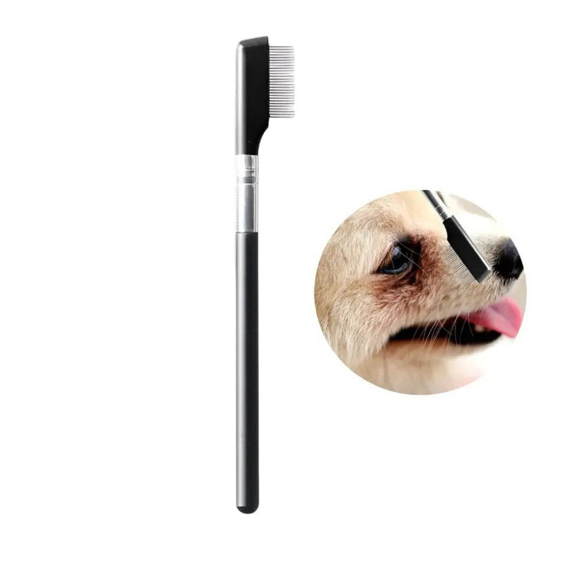 Pet Facial Eye Grooming Tool Gentle Round Tip Dog Comb - GreenFur