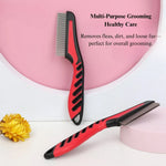 Pet Flea Comb Double Row Stainless Steel Teeth - GreenFur
