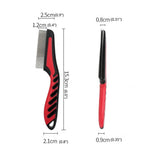 Pet Flea Comb Double Row Stainless Steel Teeth - GreenFur
