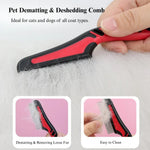 Pet Flea Comb Double Row Stainless Steel Teeth - GreenFur