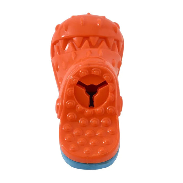 Pet Food Leakage Toys TPR Slippers Shape Chew Dog Treat Toys - GreenFur