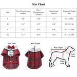 Pet Gentleman Red Checkered Bowtie Shirt for Dogs - GreenFur