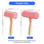 Pet Grooming Comb Hair Removal Silicone Soft Teeth Rabbit Brush - GreenFur